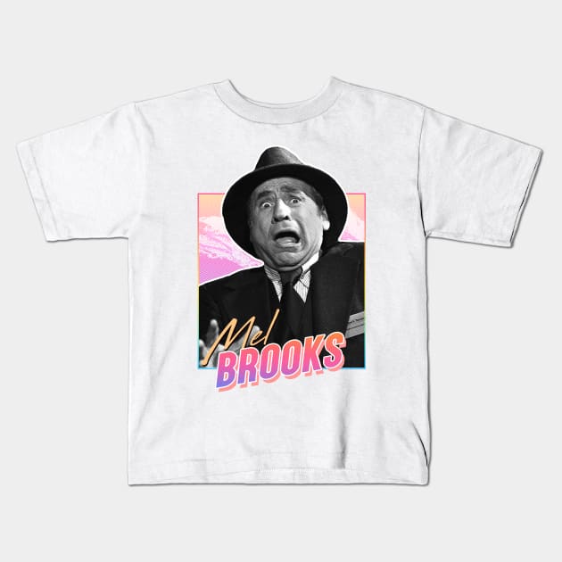 Mel Brooks - 80s retro Kids T-Shirt by PiedPiper